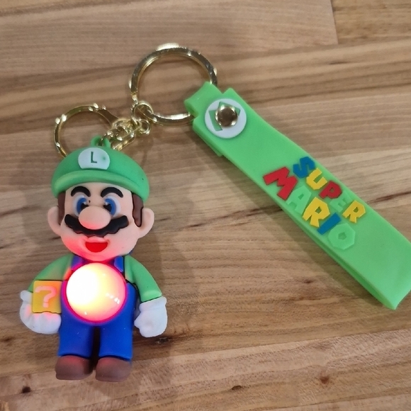 Super Mario Bro. Luigi Keychain/ Bag Pendant - Picture 1 of 6
